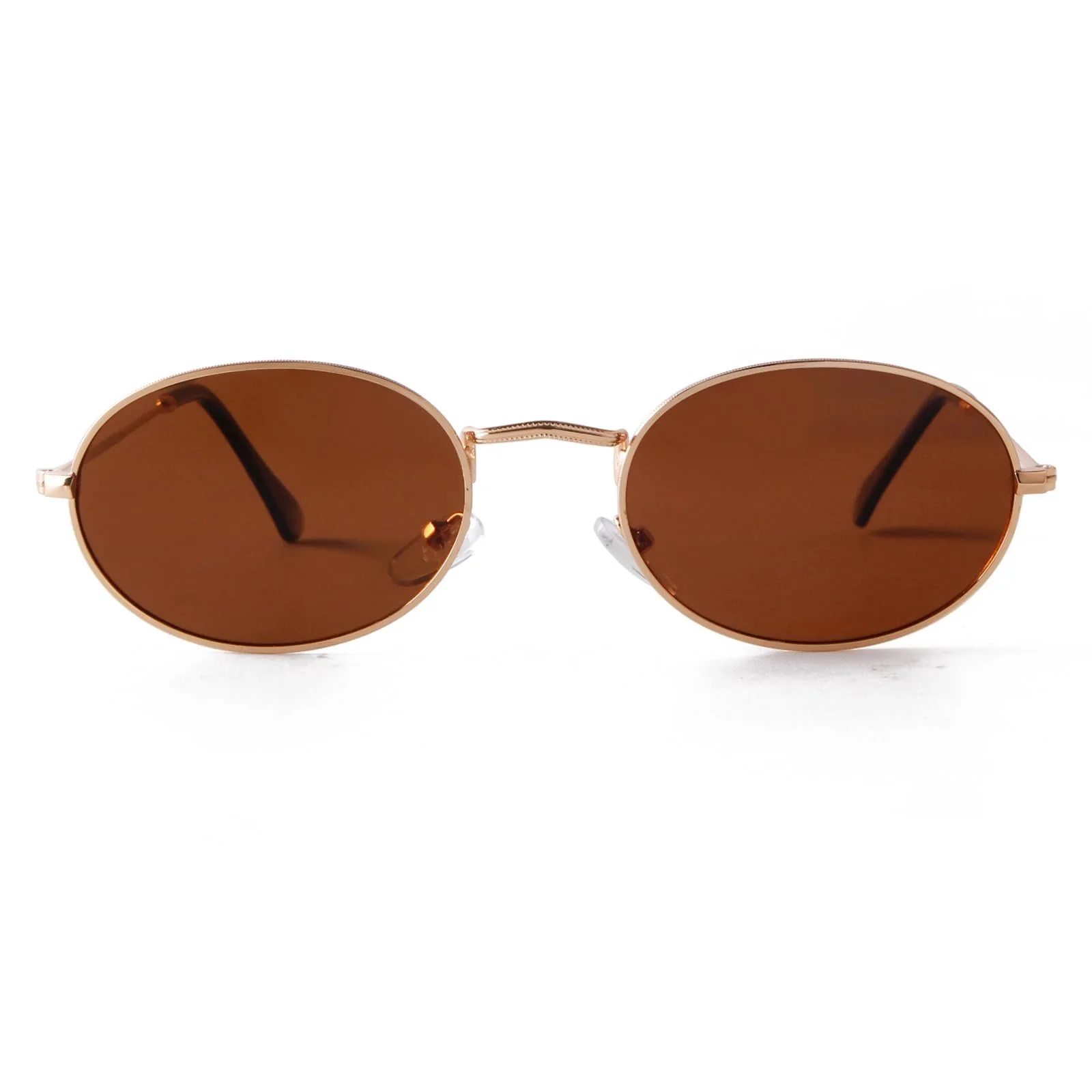 Сонцезахисні окуляри Овальні Laurinny Ретро 90-х Вінтажні Металева оправа, фото №1