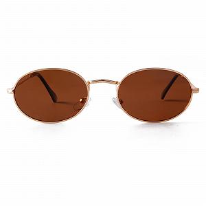 Солнцезащитные очки Овальные Laurinny Ретро 90-х Винтажные Металлическая оправа - Фото 1