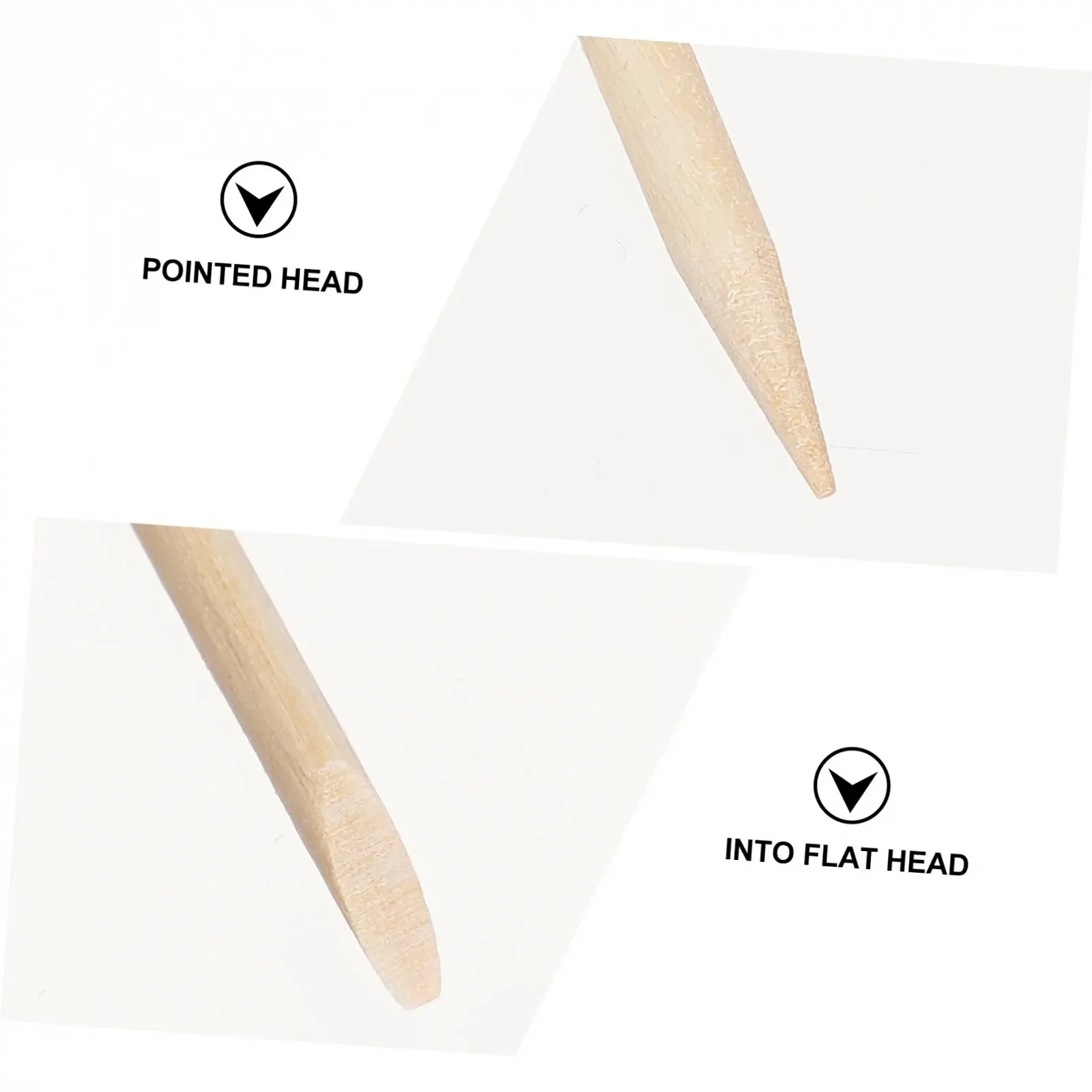 Палочки для ногтей деревянные CALLARON Набор 200 шт., фото №6