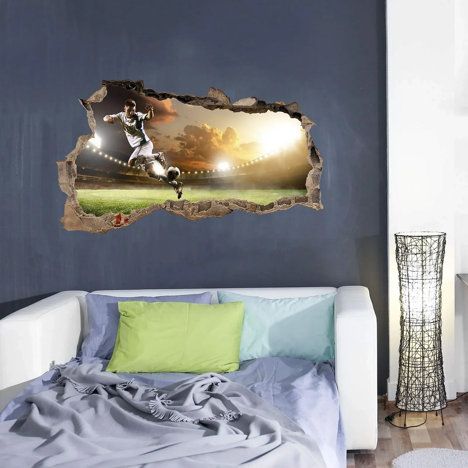 3D-наклейка на стіну Finest Folia Футбольний прорив WL29 60 x 100 см, фото №2