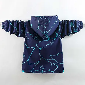 Зимняя куртка 140 для мальчиков Ветрозащитная куртка для мальчиков для отдыха для детей от 4 до 15 лет, весенне-осенняя куртка в стиле Utility для повседневного использования synthetic.ua - Фото 1