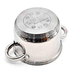 Набор посуды Benson BN-208 из нержавеющей стали 12 предметов кастрюли ковш сковородка - Фото 1