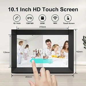 Цифровая фоторамка Tibuta Frameo 10.1 дюйма IPS Touchscreen 32 GB WiFi synthetic.ua - Фото 1