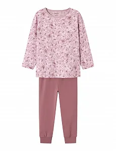Піжама NAME IT Nmfnightset Mauve Flower Noos Штани - Фото 1