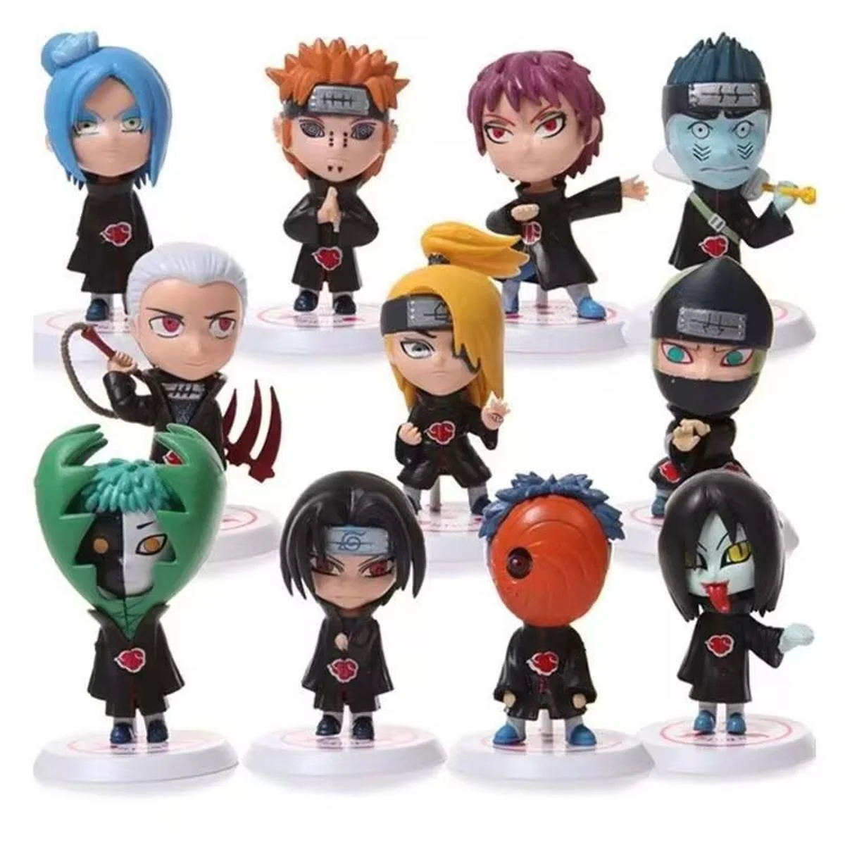 Набір фігурок Naruto Shippuden 11 в 1, 10 см, фото №1