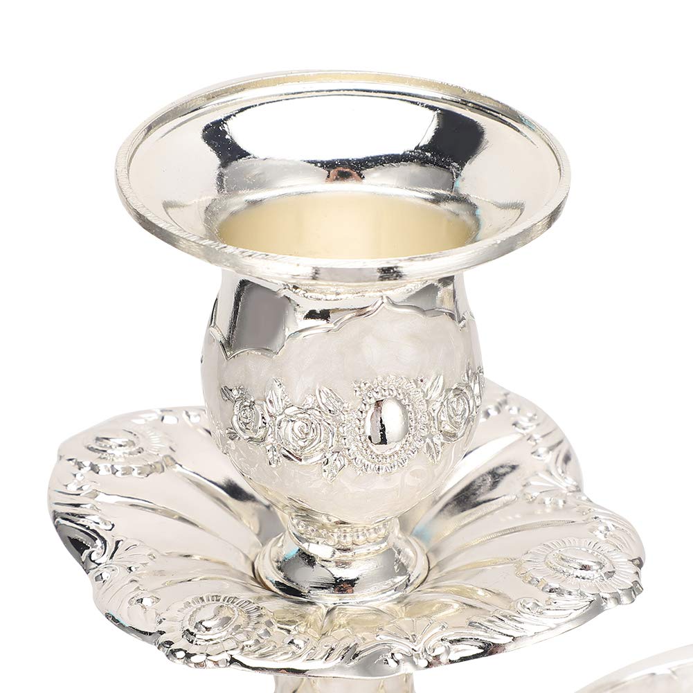 Подсвечник belupai 3-Arm Metal Candle Holder Серебряный, фото №6