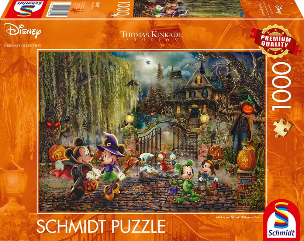 Пазл Schmidt Spiele Thomas Kinkade Disney Mickey & Minnie Halloween Fun 58033 1000 элементов, фото №4