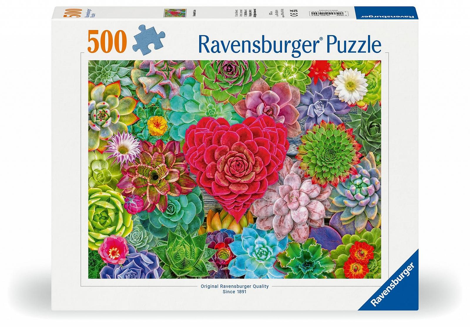 Пазл Ravensburger Succulent Love 500 деталей FSC, фото №2