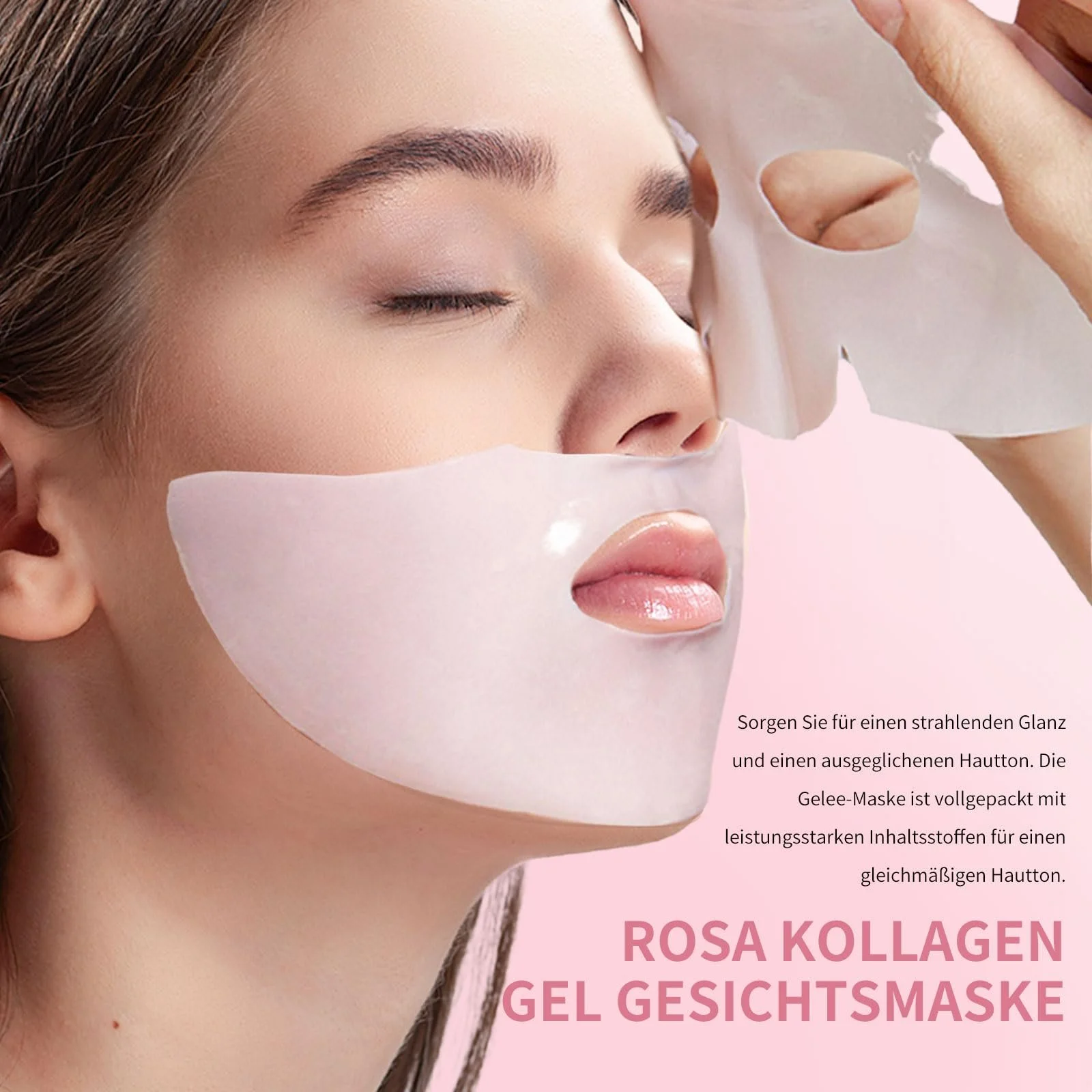 Маска Shefave Колаген, рожева колагенова маска нічна, фото №4