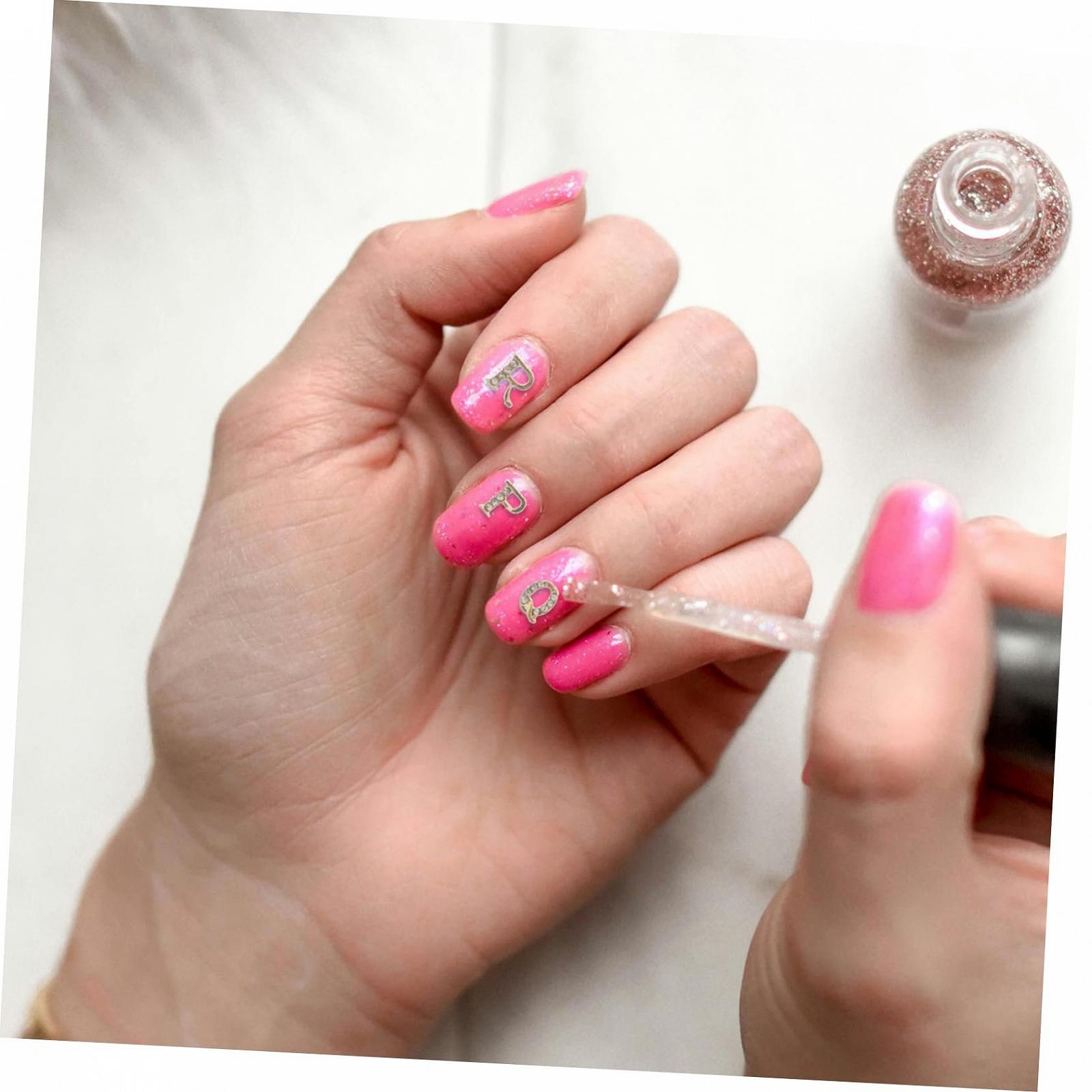 Літера зі стразами для творчого дизайну нігтів, манікюру для особливих випадків та нейл-арту, 1 набір, фото №2