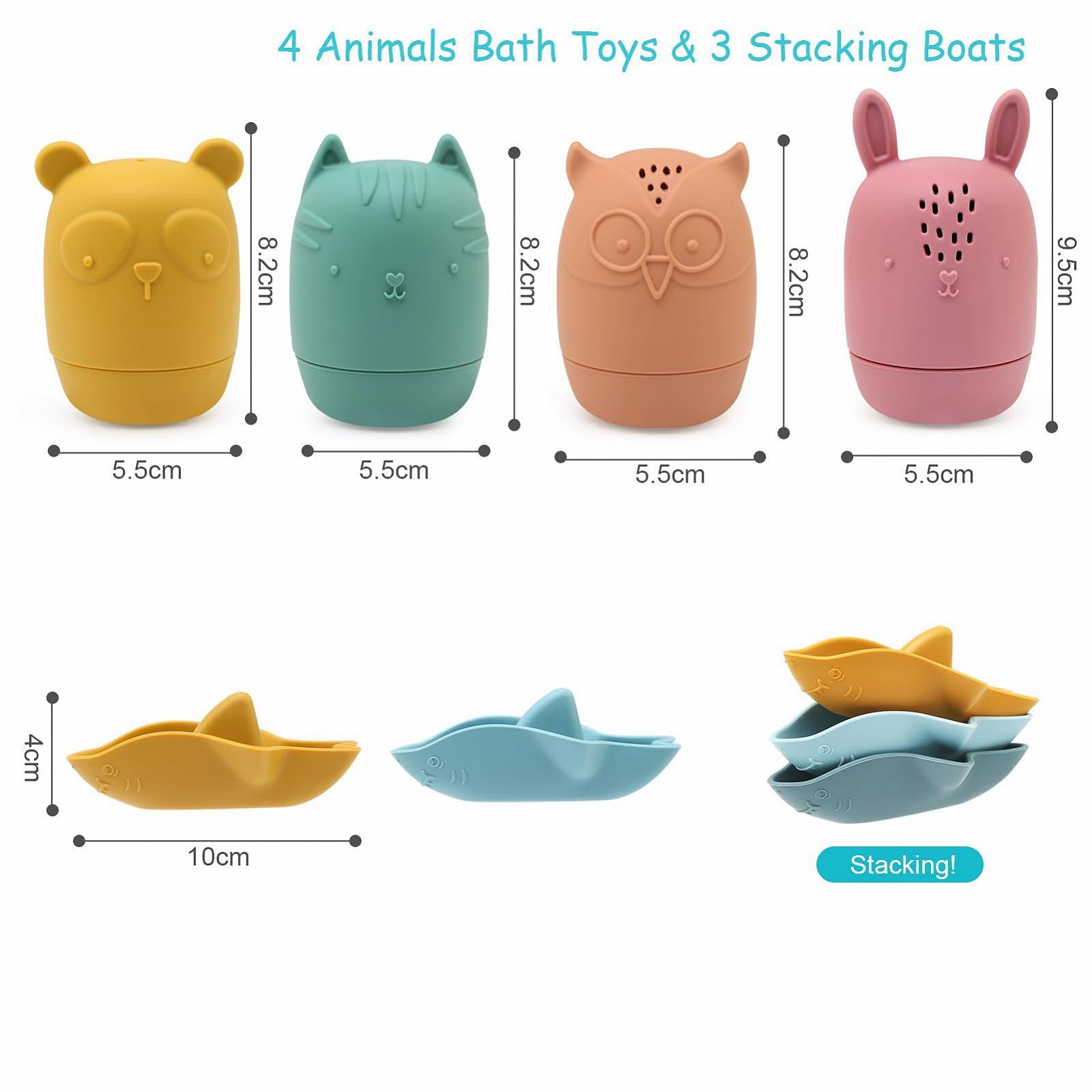 Игрушка для ванны Ребенок 7 штук Силиконовые, фото №7