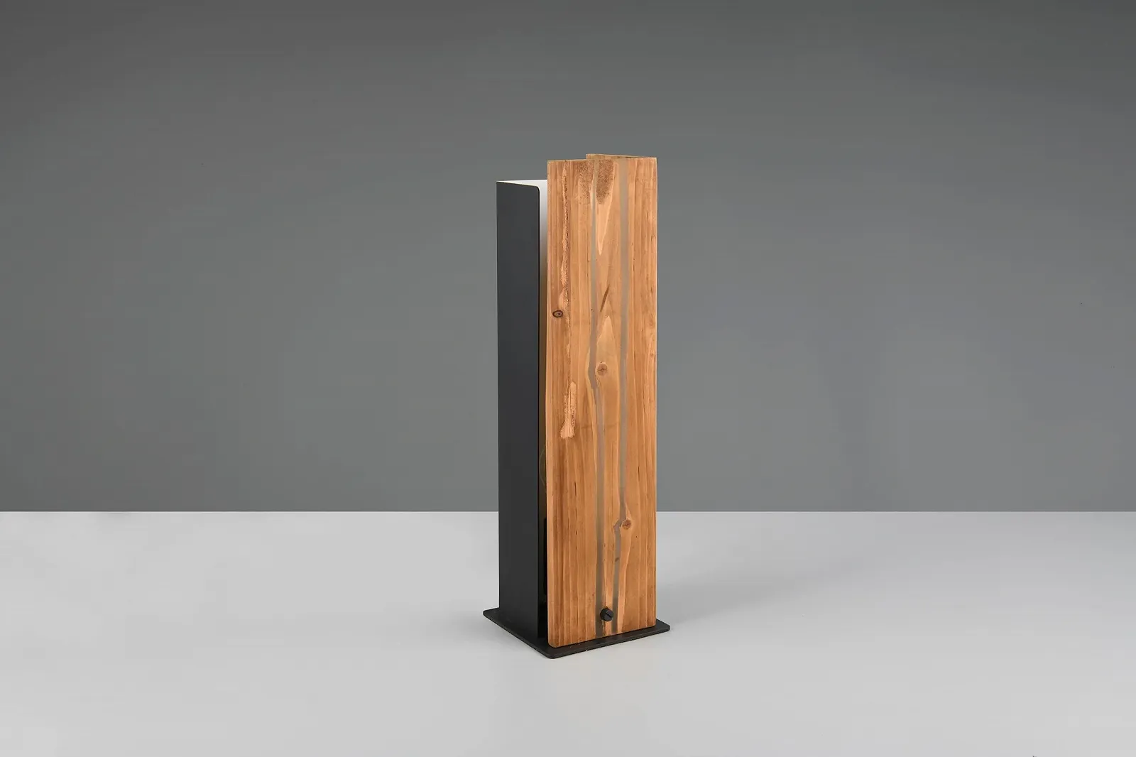 Настільна лампа Trio Leuchten Karuni 563300130 E27 метал дерево матовий чорний, фото №9