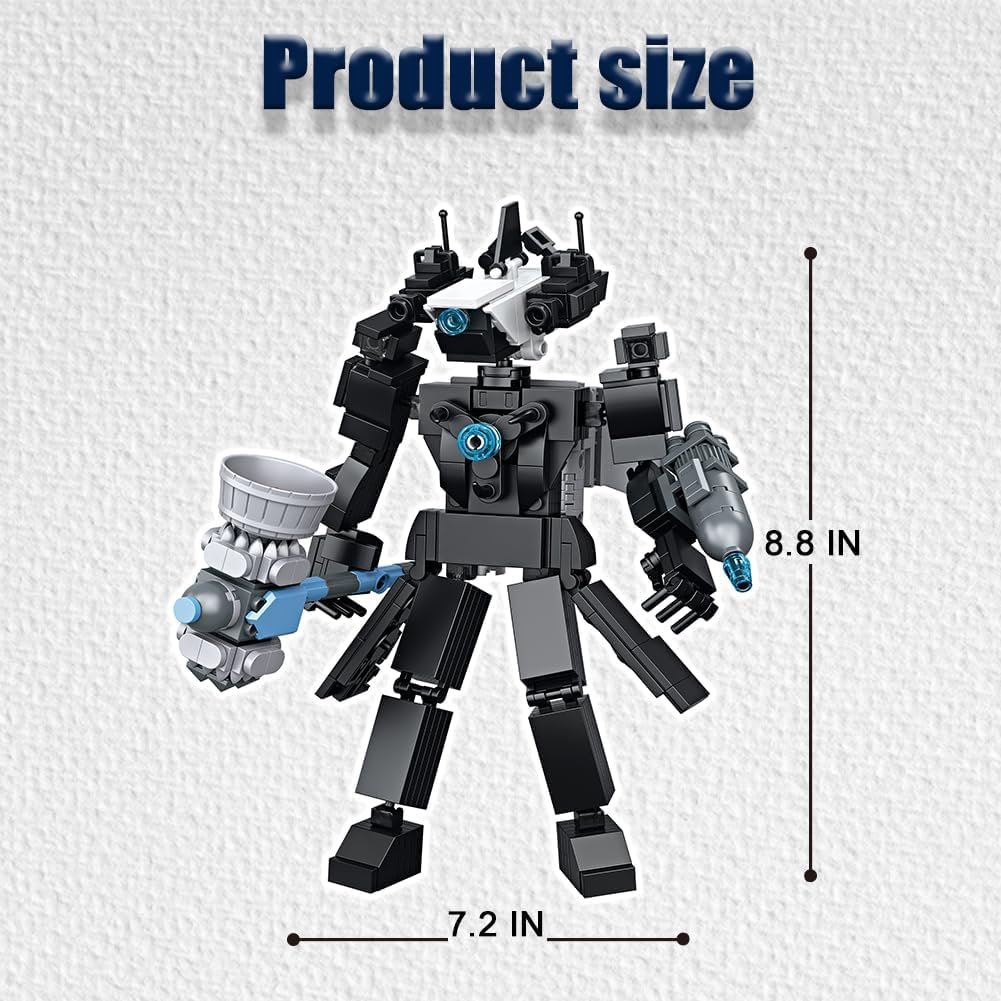 Конструктор Kouipoie 504 детали Skibidi Toilet, Camera, TV и Speaker Man Action Figure Toys, фото №5
