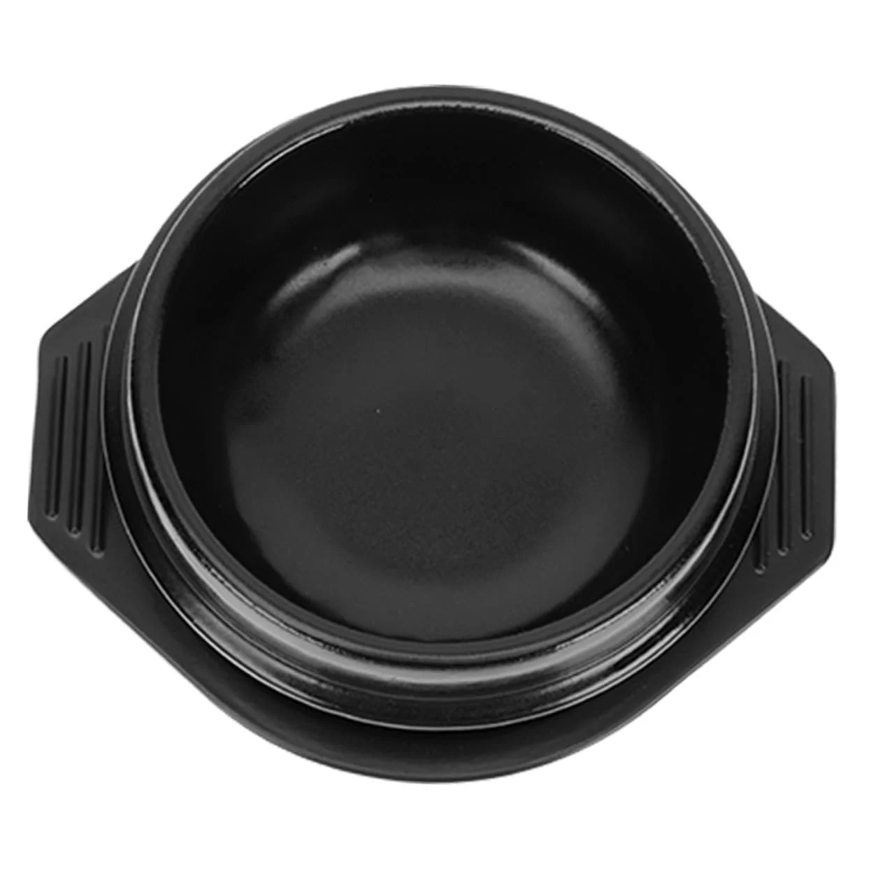 Кастрюля Керамическая каменный горшок термостойкая энергосберегающая с боковыми ручками, фото №1