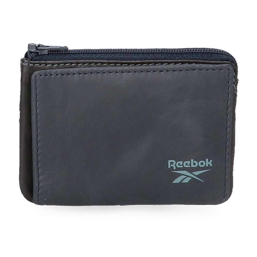 Кошелек Кожаный Reebok Division Черный Коричневый и Коричневый 11 см x 7 см x 1.5 см, фото №1