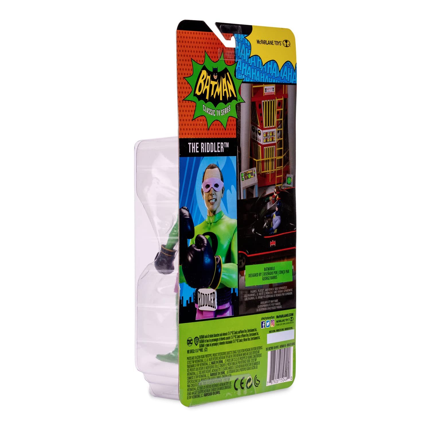 Фигурка Retro Action McFarlane Batman 66 Загадочник в боксерских перчатках 15 см Multi-Coloured, фото №9