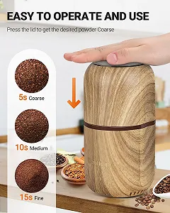 Електрична кавомолка COOL KNIGHT, з лезом з нержавіючої сталі 304, підходить для кавових зерен, спецій, трав, злаків, горіхів synthetic.ua - Фото 1