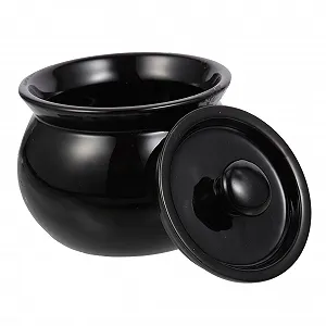 Кастрюля керамическая с крышкой антипригарная термостойкая для индукции - Фото 1