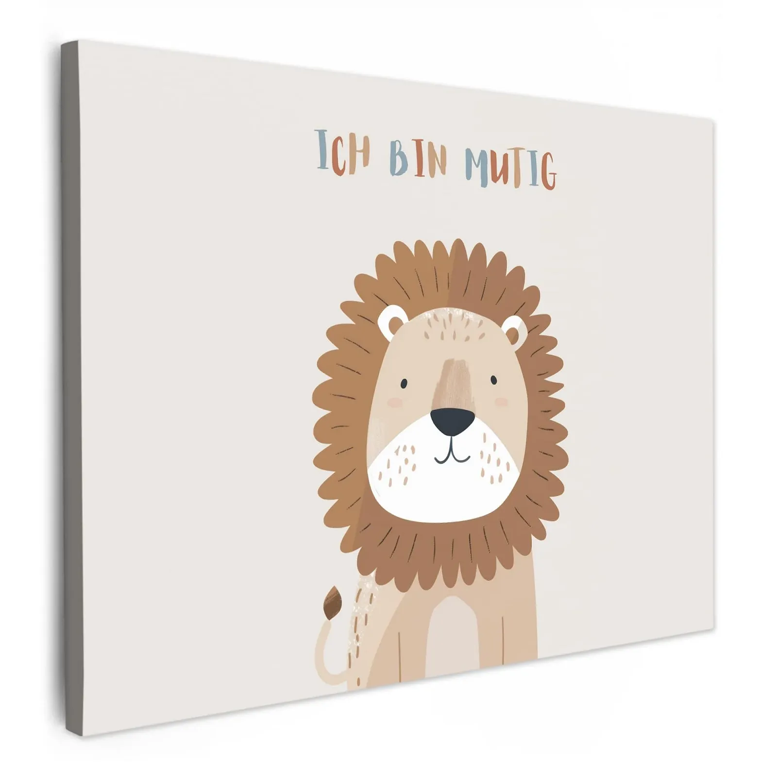 Картина на полотні MuchoWow Lion - I'm Brave Пастель Тварини 40 x 30 см, фото №1 Картина на полотні MuchoWow Lion - I'm Brave Пастель Тварини 40 x 30 см, фото №1