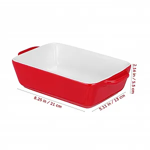 Форма для выпечки Ipetboom керамическая порцеляновая термостойкая красная synthetic.ua - Фото 1