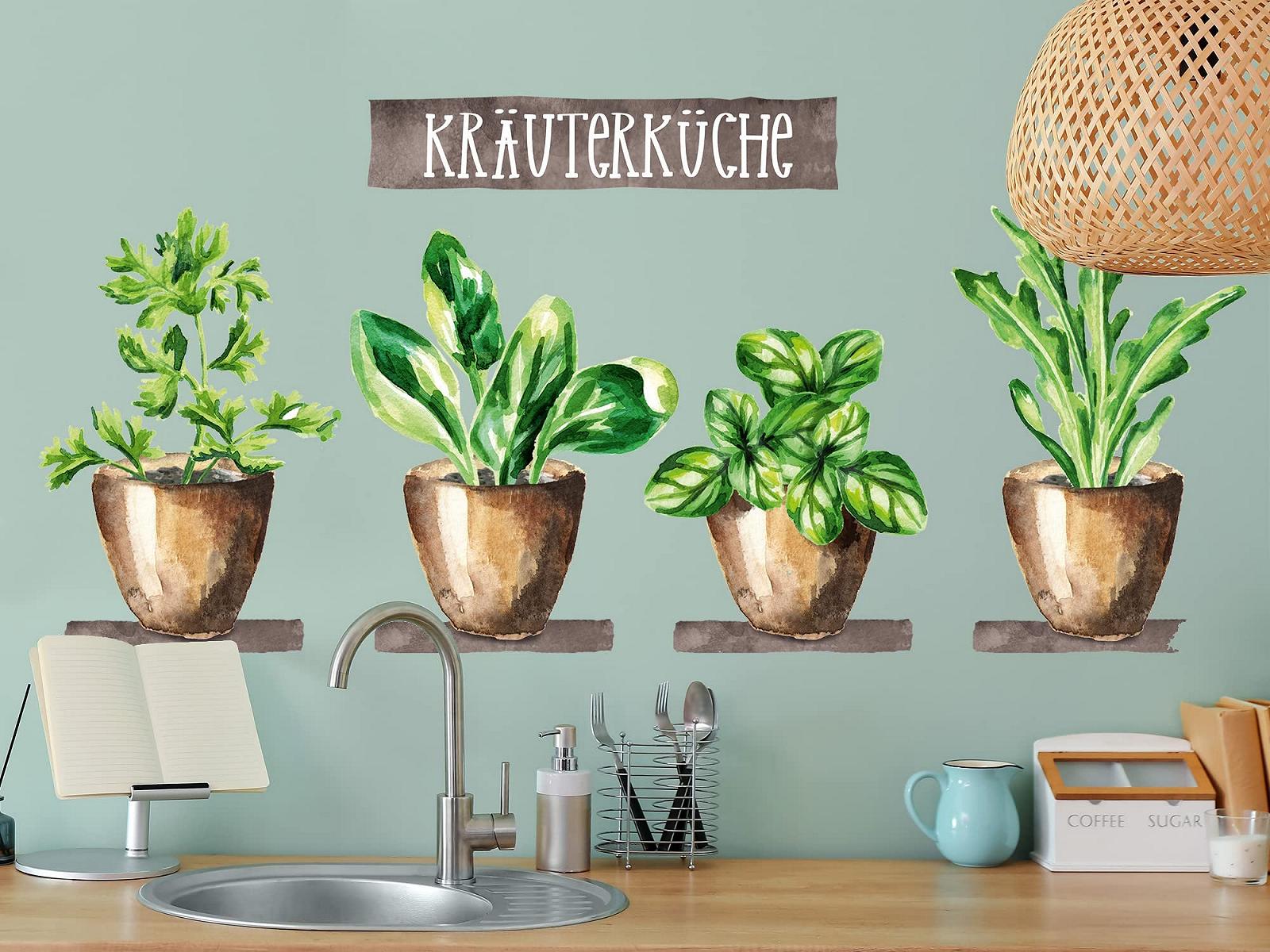 Наклейка на стіну GRAZDesign Herbs Kitchen Herb Kitchen Set 100 x 57 см, фото №2