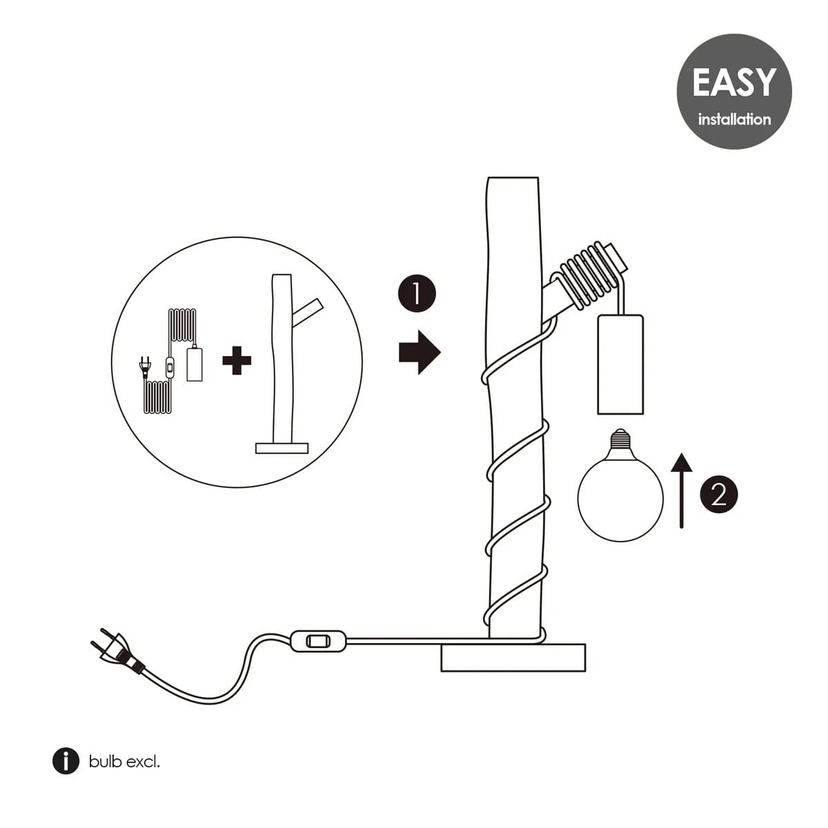Настільна лампа Home Sweet Home Дерев'яна Морський стиль 21/21/55 см E27, фото №7