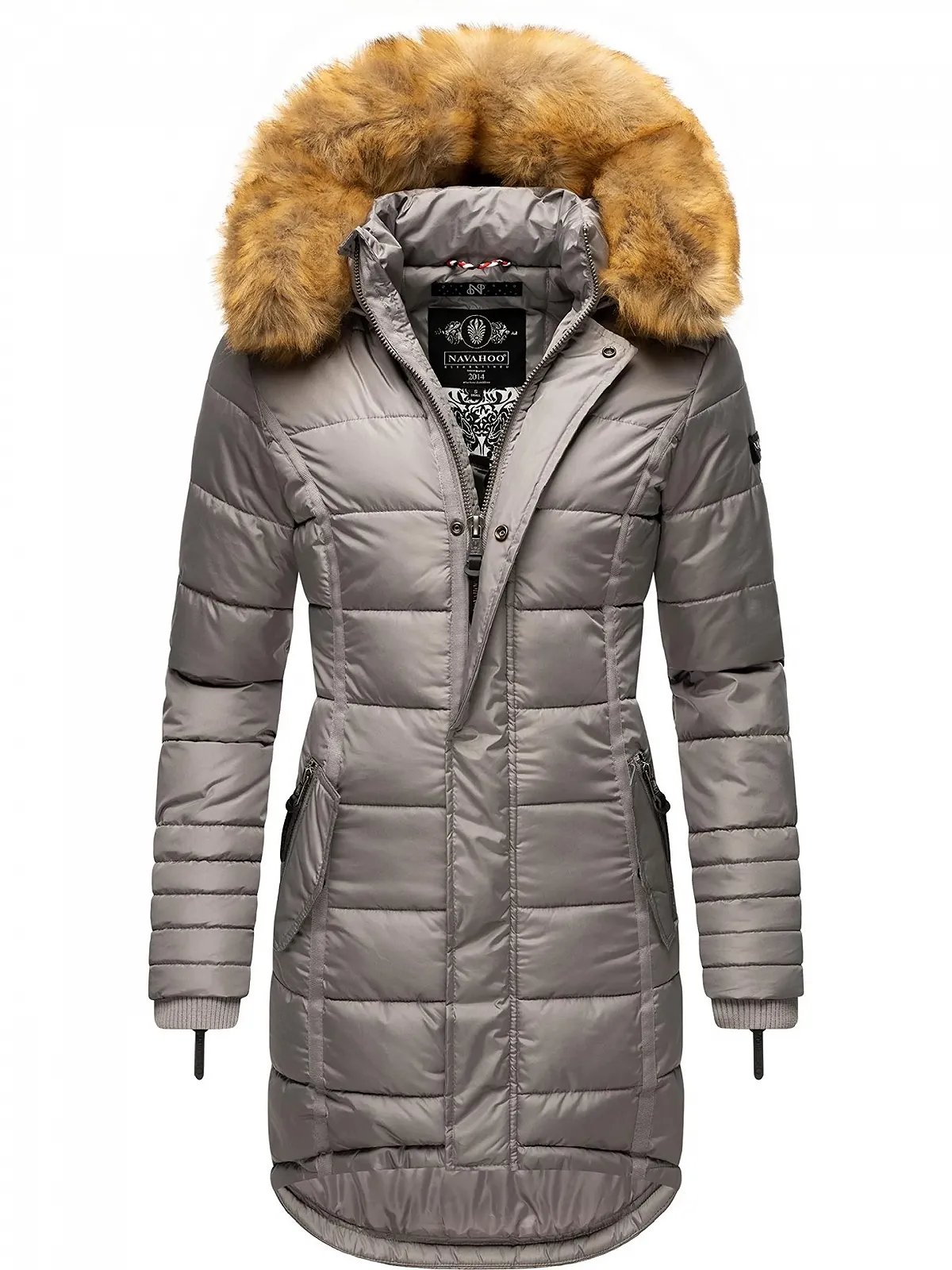 Жіноче зимове стьобане пальто Navahoo Papaya, фото №1