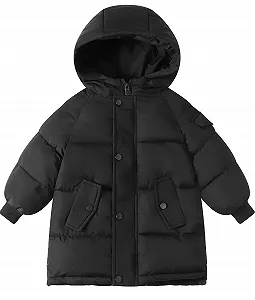 Детская зимняя куртка для девочек и мальчиков Maeau, стеганая куртка, легкое детское пальто средней длины, пуховик из хлопка, теплая мягкая и удобная, на 3-10 лет / 100-150 см - Фото 1