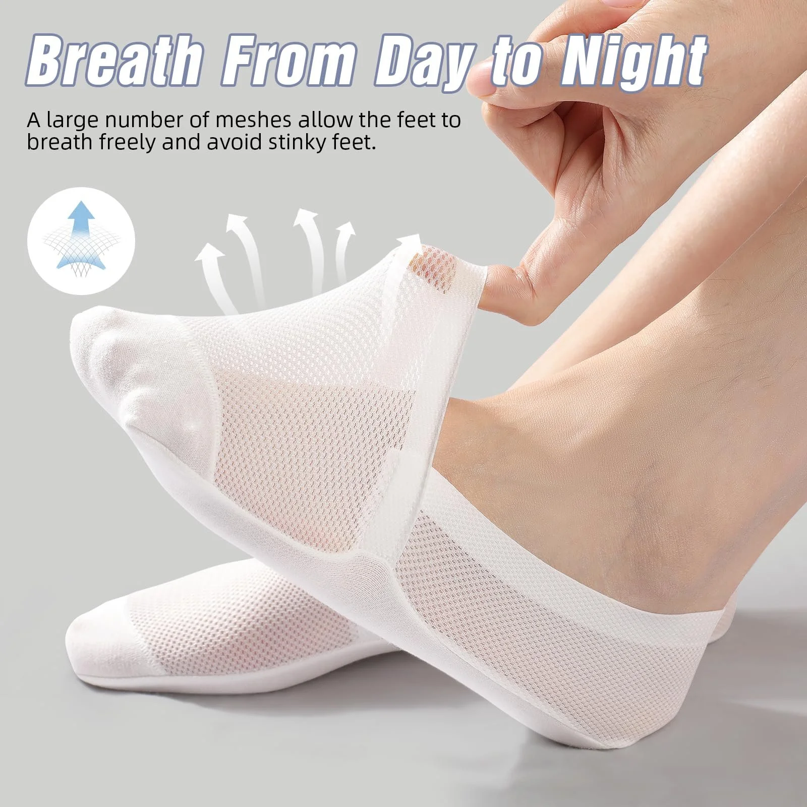 Жіночі шкарпетки-слідки з нейлону, фото №2 Жіночі шкарпетки-слідки з нейлону, фото №2