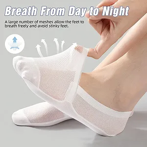 Женские носки-следки из нейлона synthetic.ua - Фото 1