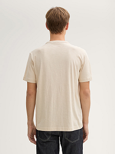 Футболка Basic cotton  1045627-10336 Tom Tailor Бежевий 3XL synthetic.ua - Фото 1