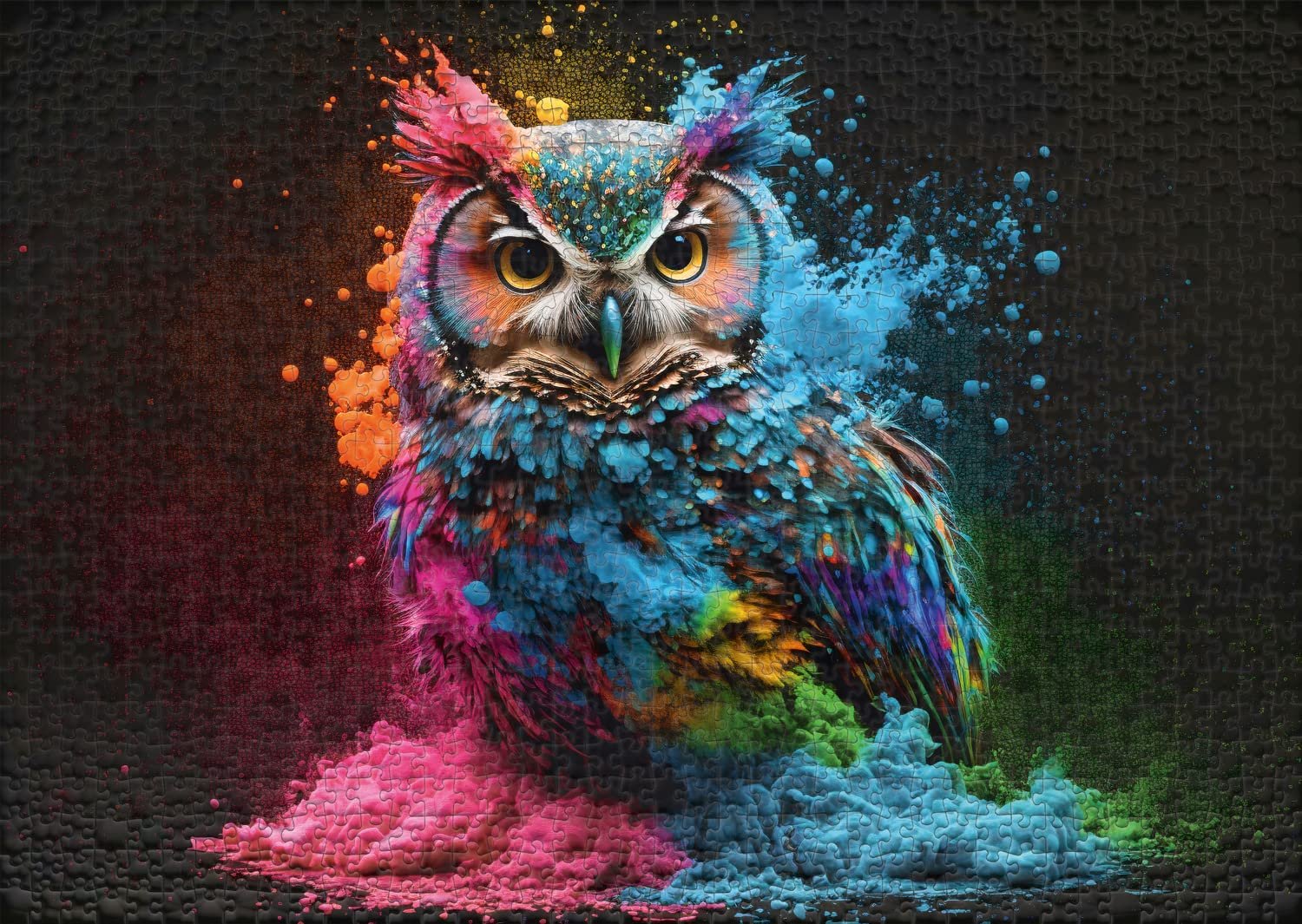 Пазл Ulmer Puzzleschmiede Farben & Fantasy Colourful Night Bird 1000 деталей, фото №2