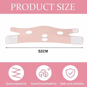 Маска V-подібна для видалення подвійного підборіддя EUYKQNOI, стрічка для підтяжки обличчя synthetic.ua - Фото 1