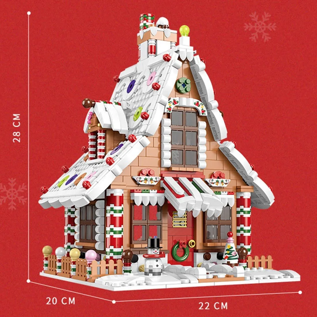 Строительные блоки Пряничный домик AKOGD на Рождество, 1455 деталей Рождественский домик с фигуркой, DIY Рождественская игрушка, Зажимные строительные блоки, Конструктор, фото №2 Строительные блоки Пряничный домик AKOGD на Рождество, 1455 деталей Рождественский домик с фигуркой, DIY Рождественская игрушка, Зажимные строительные блоки, Конструктор, фото №2