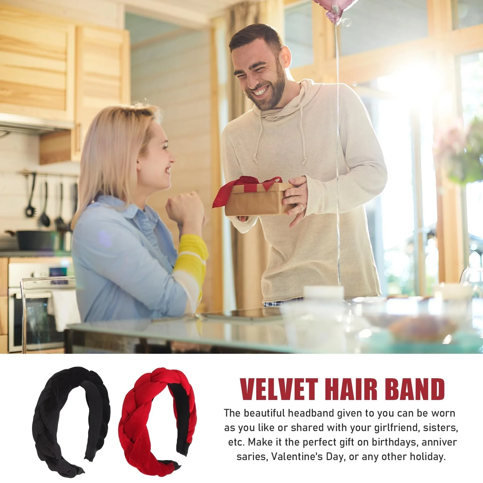 Обруч Бархатный Комплект из 2 шт., фото №4