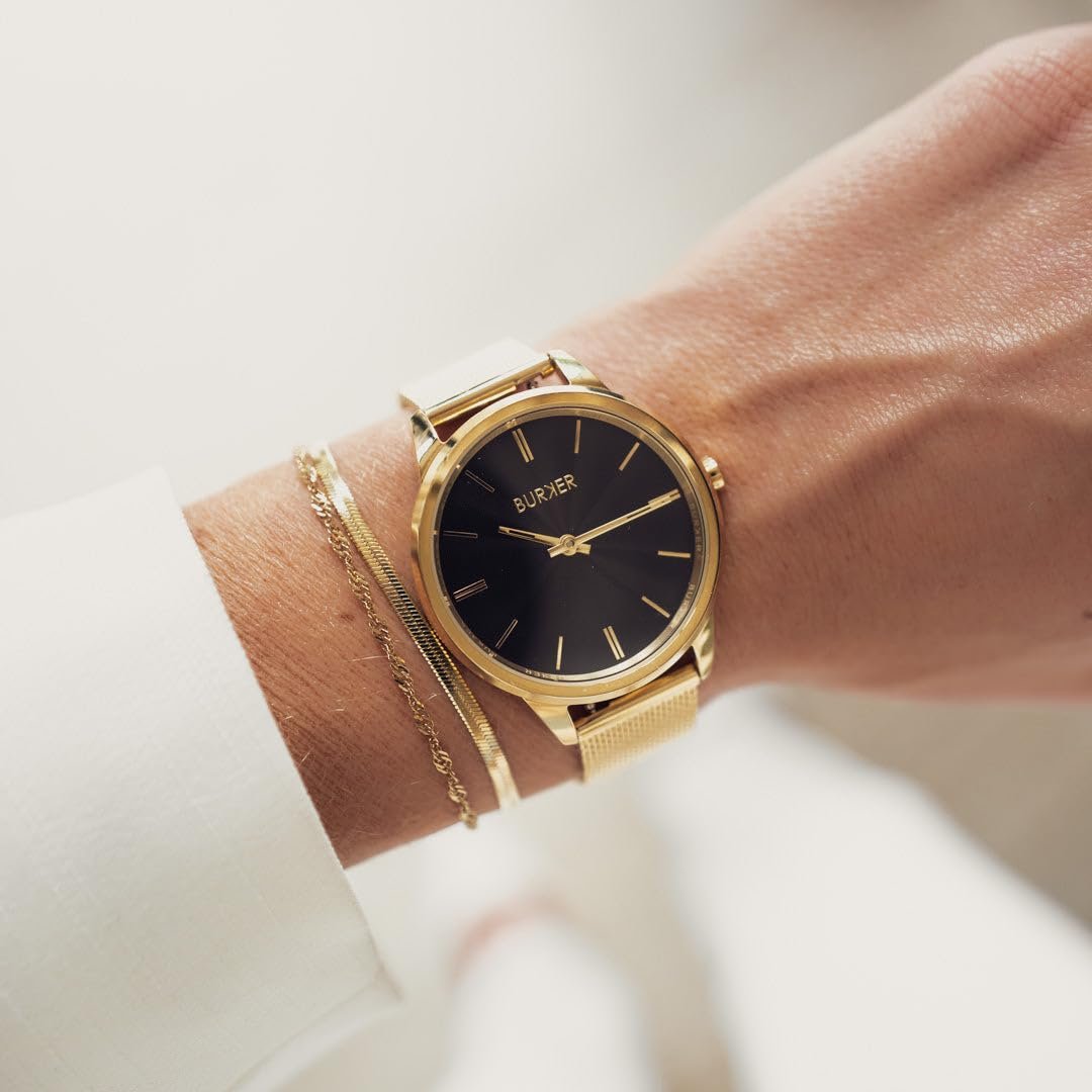 Жіночий годинник BURKER Emily Міланський браслет Нержавіюча сталь Аналоговий Кварц 3 ATM Водонепроникний, фото №4 Жіночий годинник BURKER Emily Міланський браслет Нержавіюча сталь Аналоговий Кварц 3 ATM Водонепроникний, фото №4