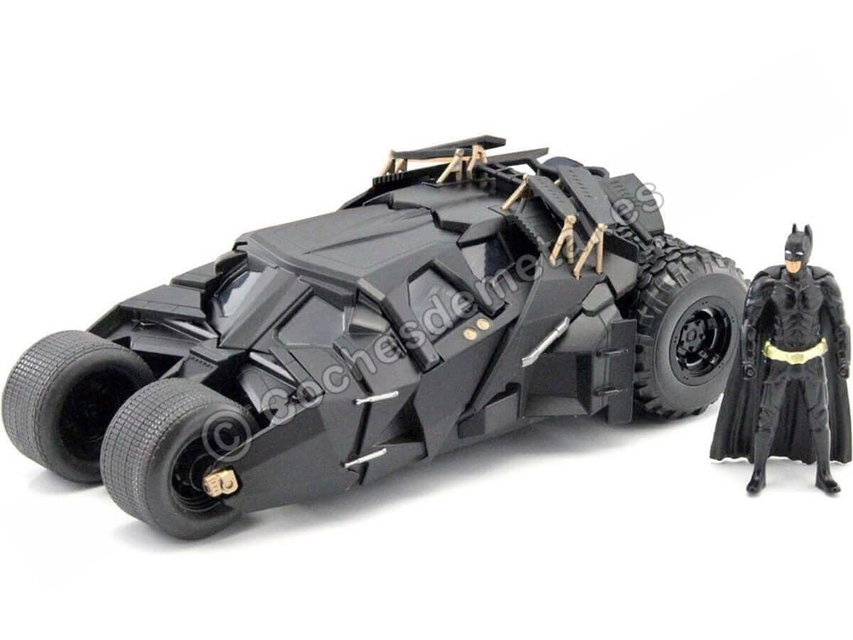 Автомобіль Jada Batman The Dark Knight Batmobile з фігуркою Масштаб 1/24 98261BK Чорний, фото №1 Автомобіль Jada Batman The Dark Knight Batmobile з фігуркою Масштаб 1/24 98261BK Чорний, фото №1