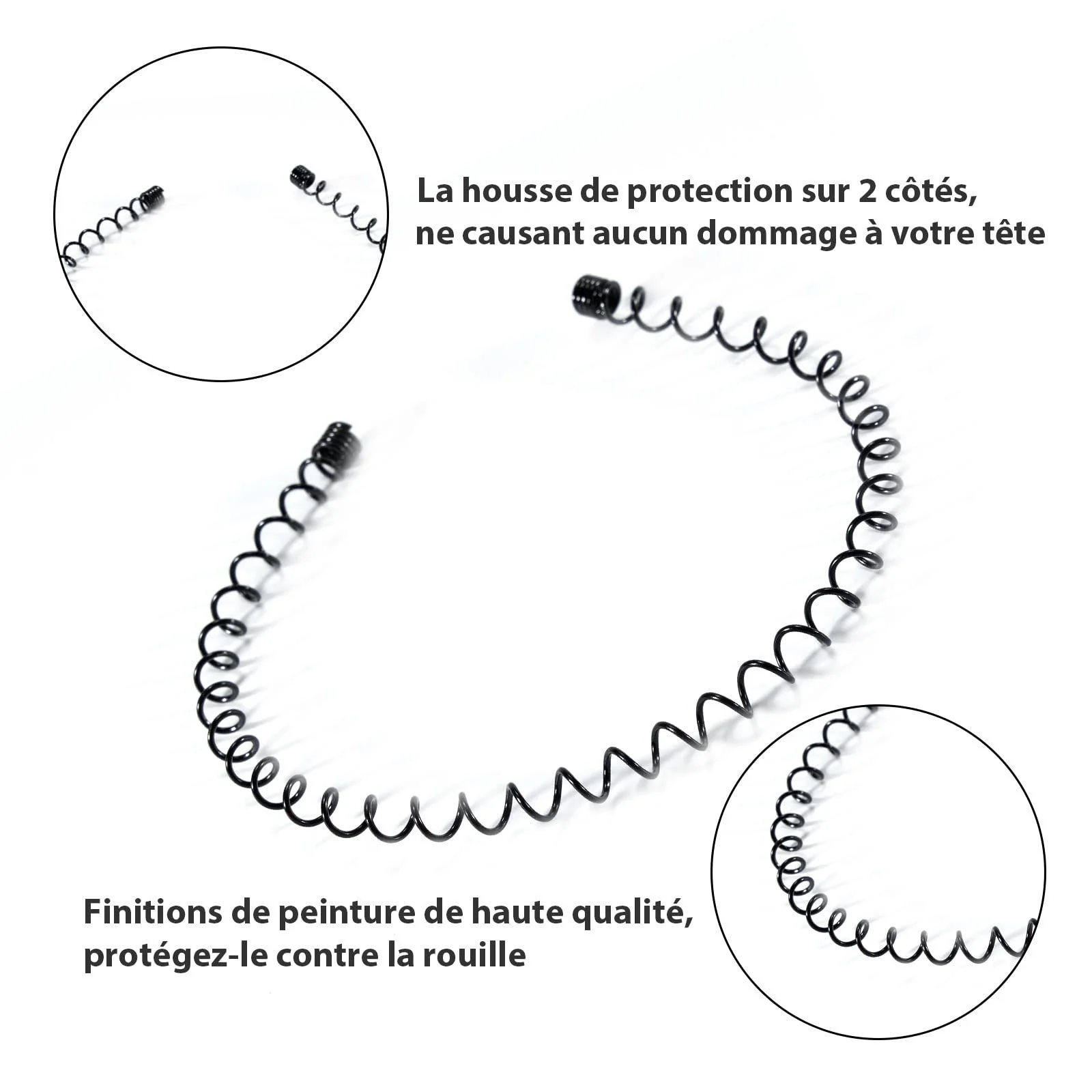 Набір металевих обручів для волосся, фото №3