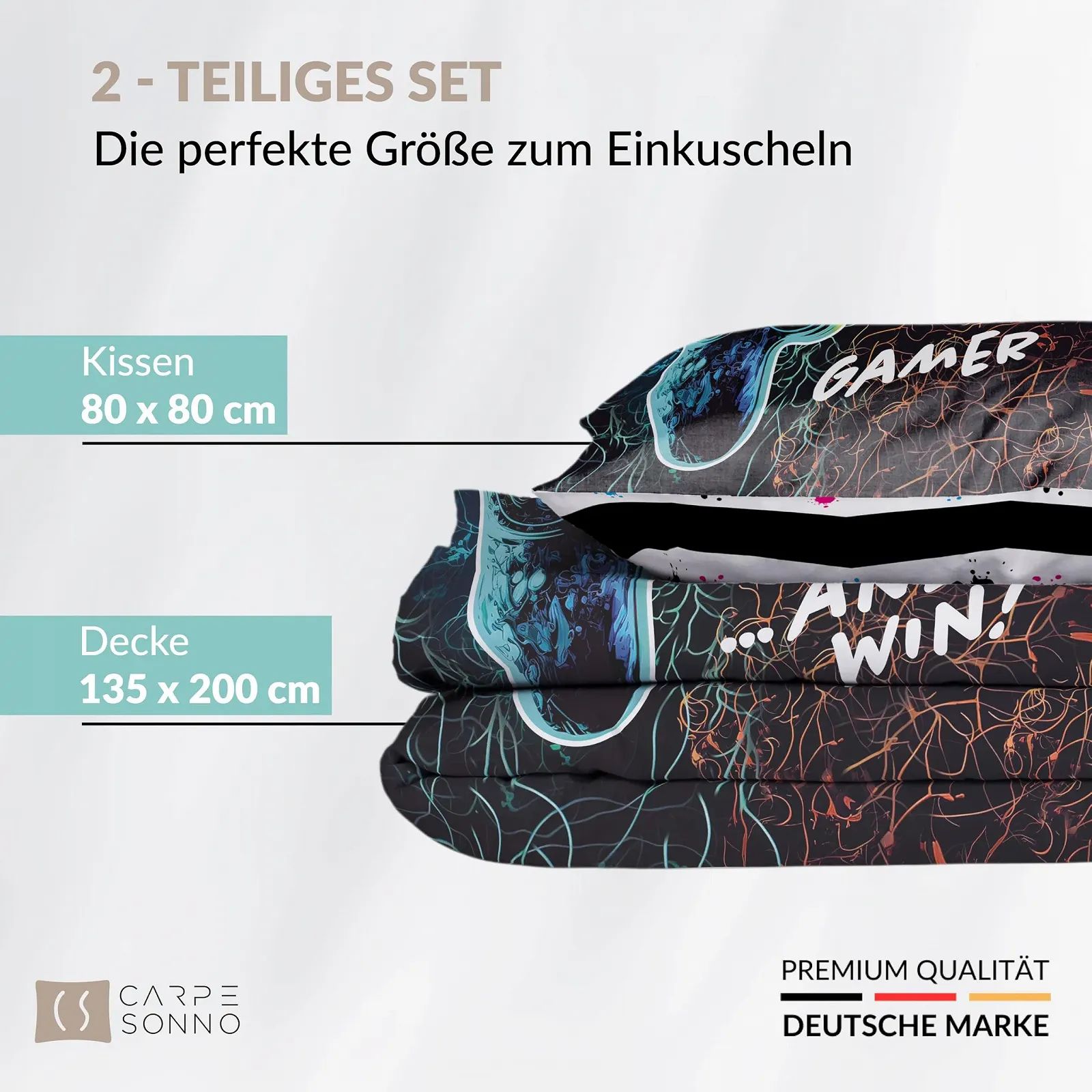 Детское постельное белье Carpe Sonno 135 x 200 см, игровой мотив, светящееся в темноте, фото №3 Детское постельное белье Carpe Sonno 135 x 200 см, игровой мотив, светящееся в темноте, фото №3