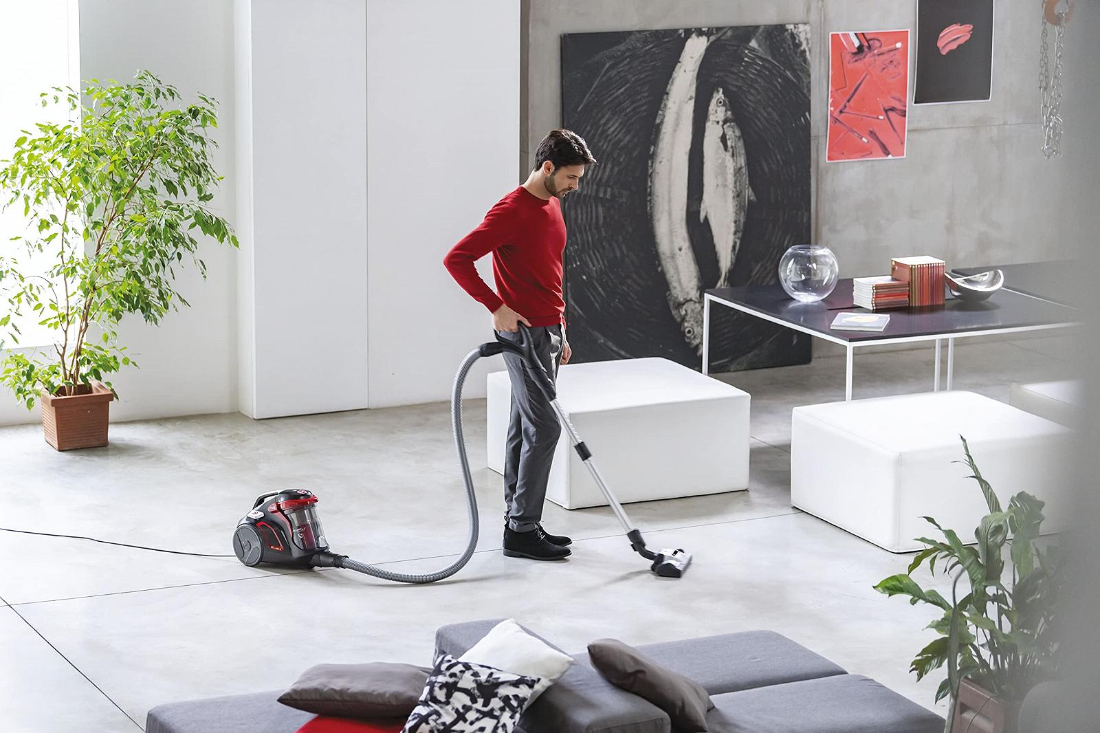 Пылесос Hoover H-POWER 700 HP730ALG с фильтром HEPA-13 беспылесборочный с технологией циклон и самоочистки чрезвычайно тихий (68 дБА) энергосберегающий, фото №5