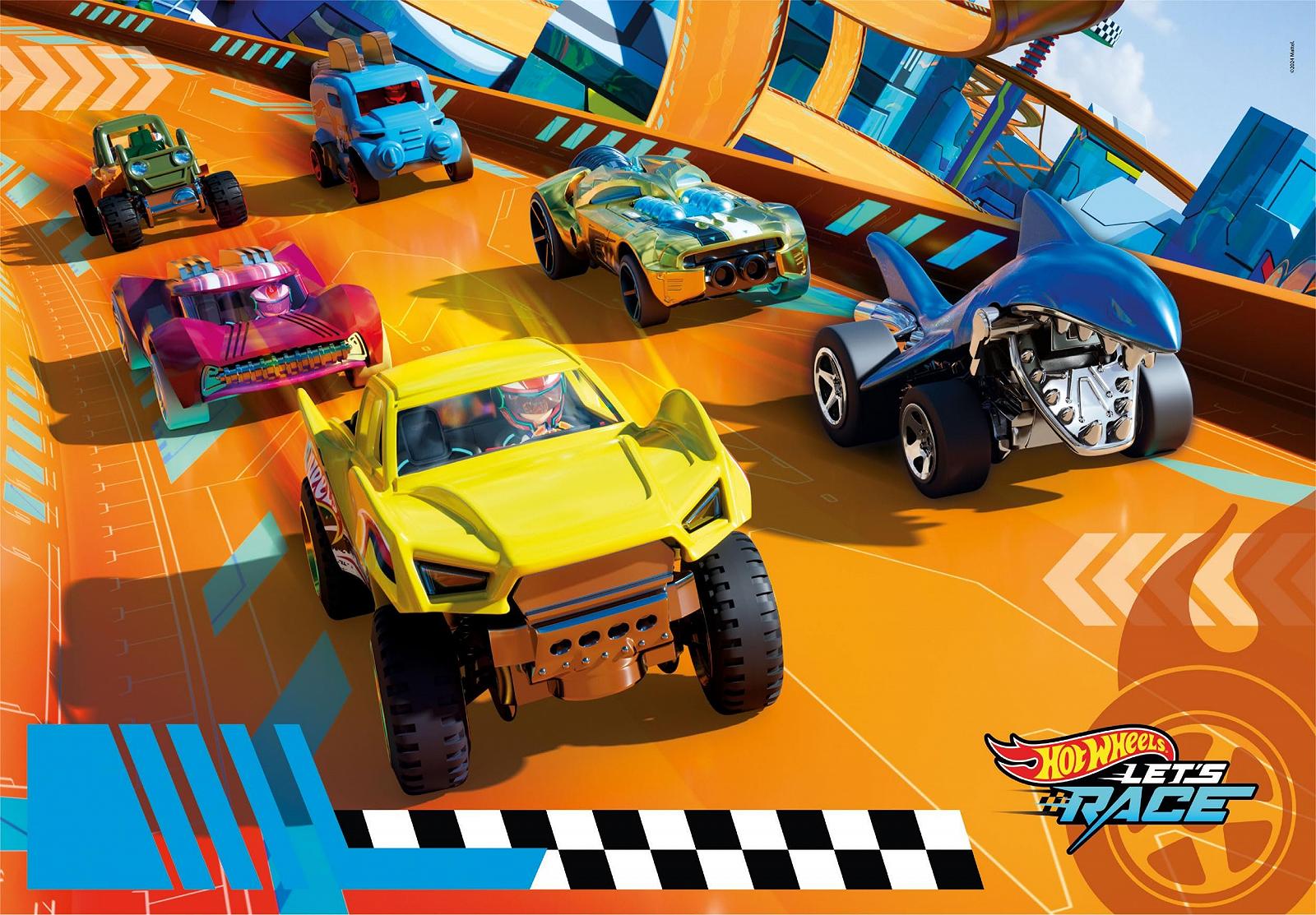 Пазл Clementoni Hot Wheels 25762 104 Maxi деталі 62 x 42 см від 4 років, фото №1