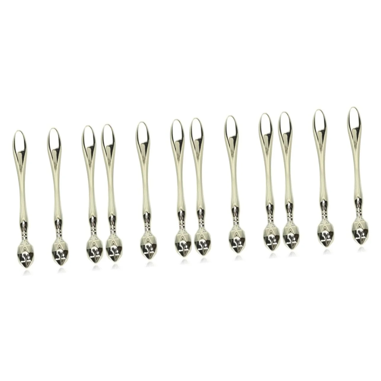 Аппликаторы для макияжа глаз Beaupretty, ромбовидные металлические ложки для нанесения крема., фото №1