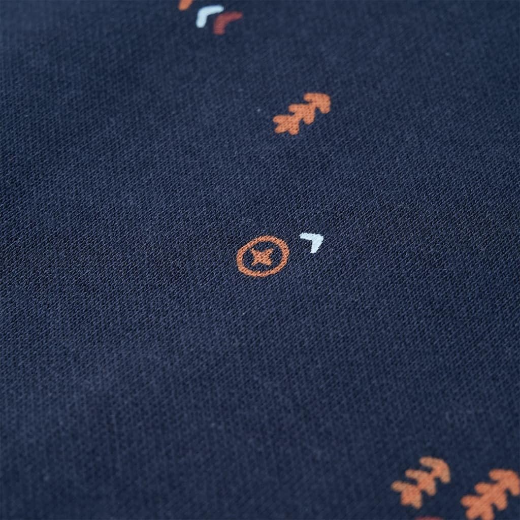 Дитячий світшот з лисицею, сорочка з довгими рукавами, темно-синій меланж, фото №4