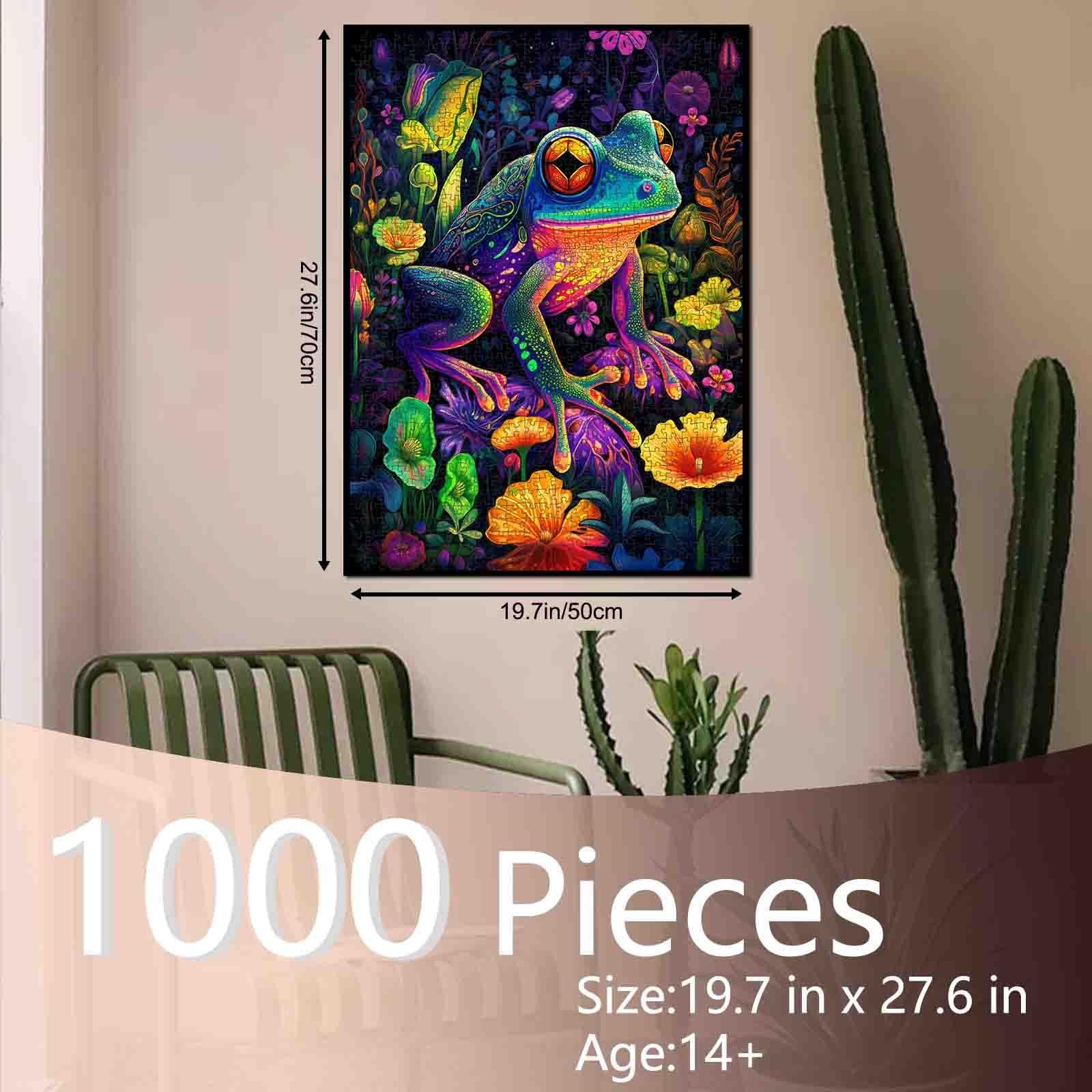 Пазл Tucocoo Funny Animals Colorful Frog 1000 элементов 70 x 50 см, фото №2