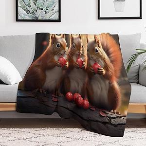 Покривало PAZZK Cuddly Blanket Фланель 3D Друк Флісова ковдра synthetic.ua - Фото 1