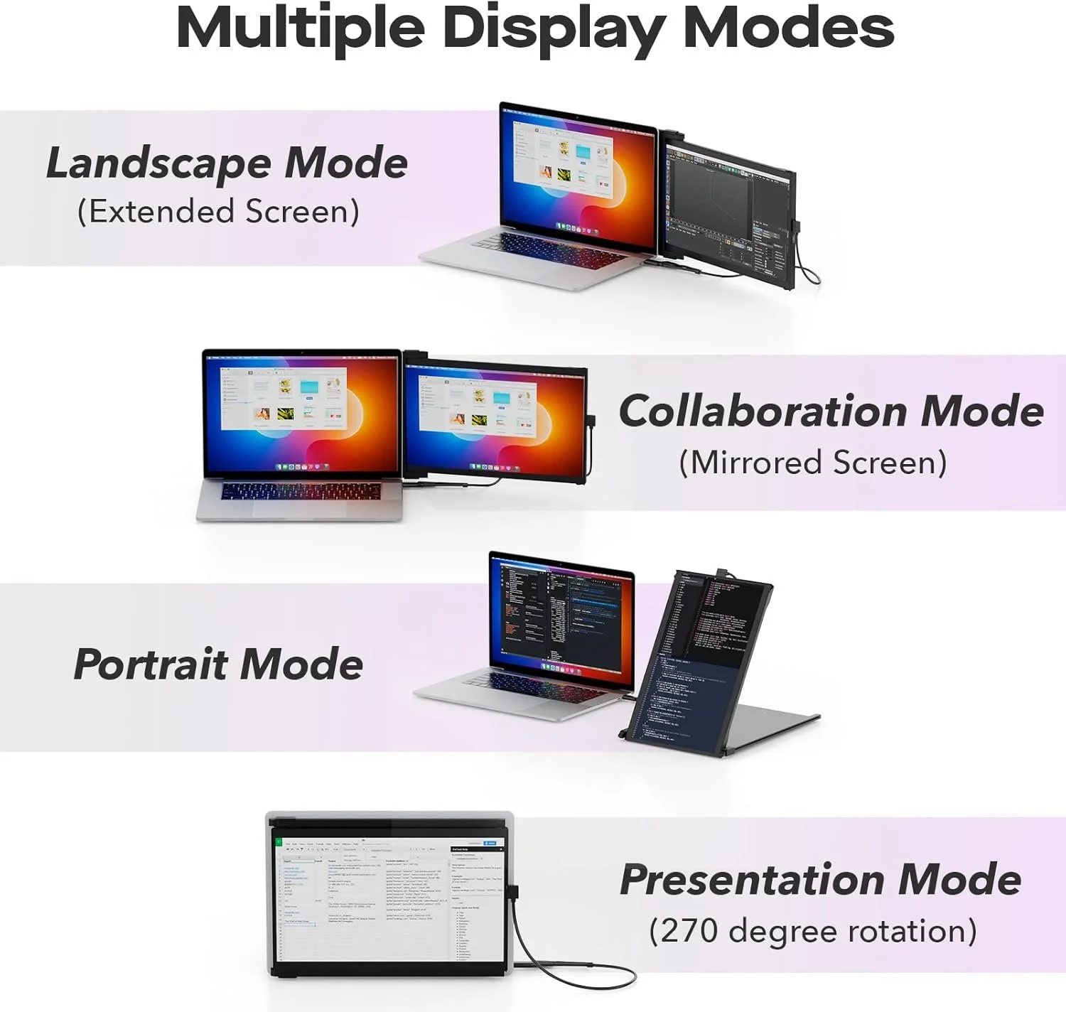 Портативный монитор 14.1" Mobile Pixels Duex Max DS Full HD IPS 60 Гц, фото №6