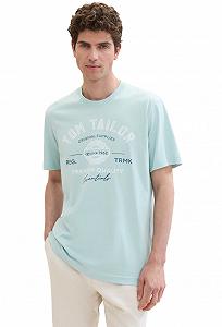 Футболка  LOGO TEE MEN'S  1037735ХХ30463 Tom Tailor Блакитний XL synthetic.ua - Фото 1
