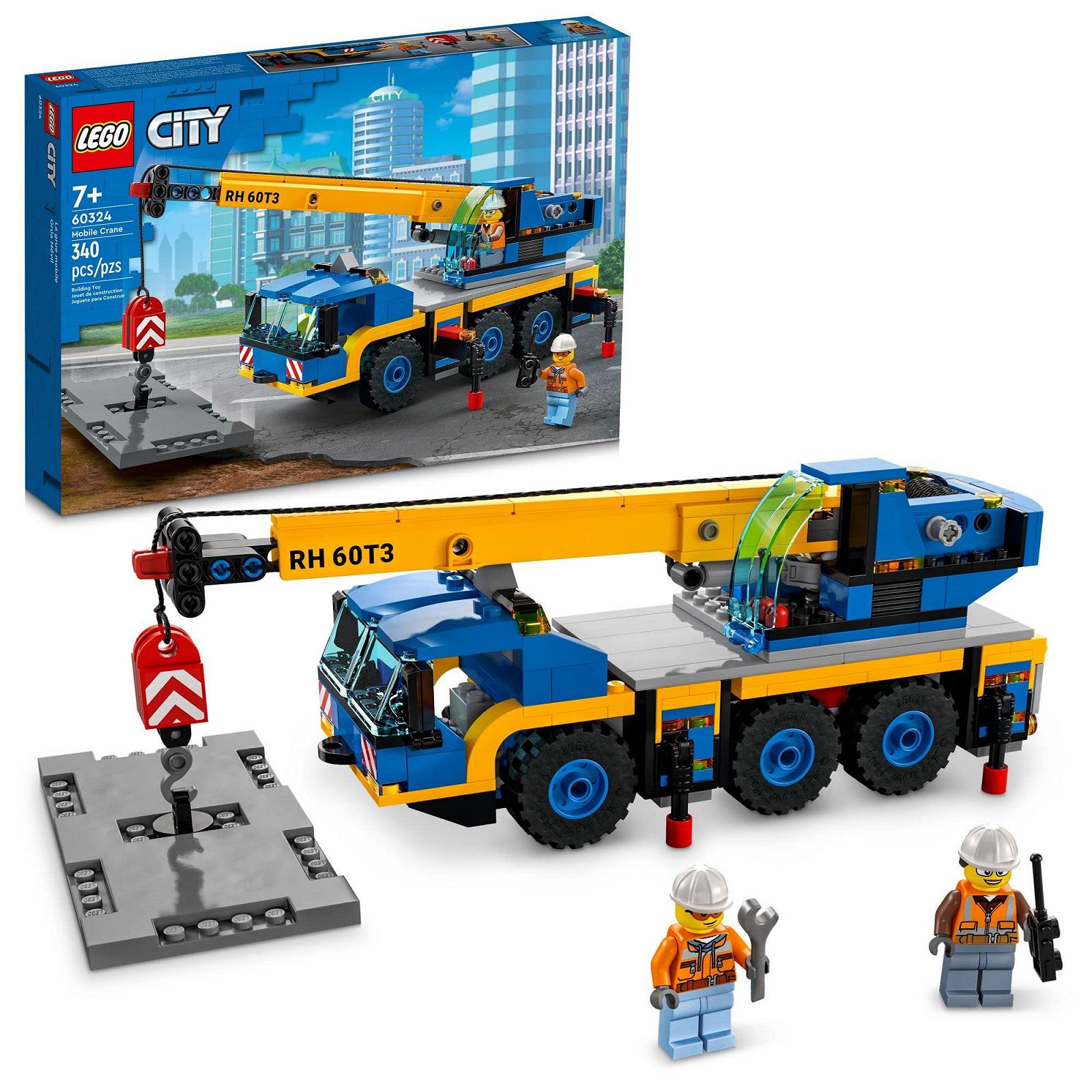 Конструктор LEGO City Mobile Crane 60324 Іграшковий будівельний автомобіль з робочою стрілою, опорами і систеомою лебідки, фото №1 Конструктор LEGO City Mobile Crane 60324 Іграшковий будівельний автомобіль з робочою стрілою, опорами і систеомою лебідки, фото №1