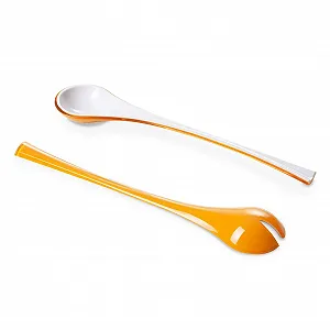 Салатне приладдя Omadadesign, біле та жовте - Фото 1