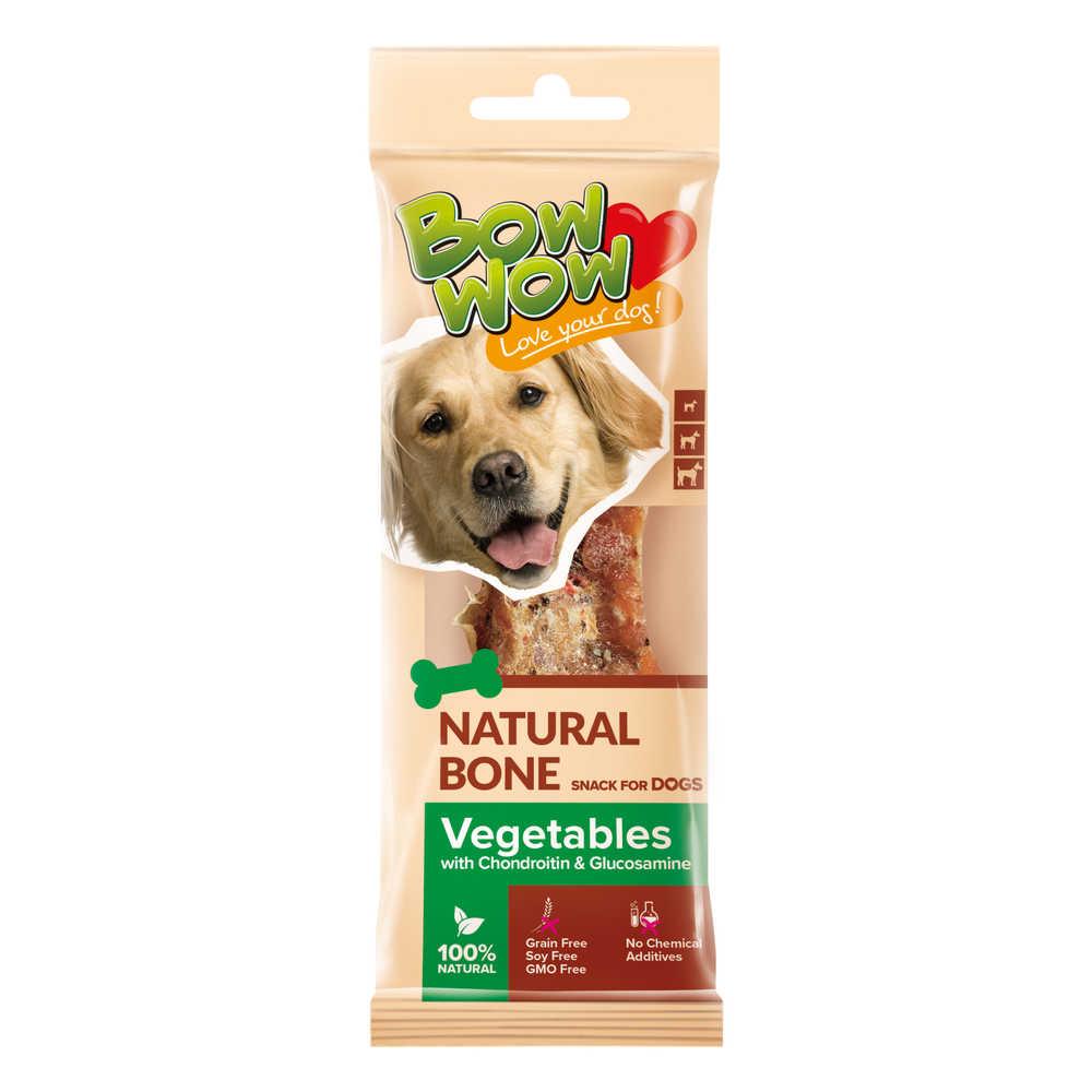 Лакомство для собак BowWow snack Natural Bone Натуральная кость из Овощей с хондроитином и глюкозамином 24 г, фото №1
